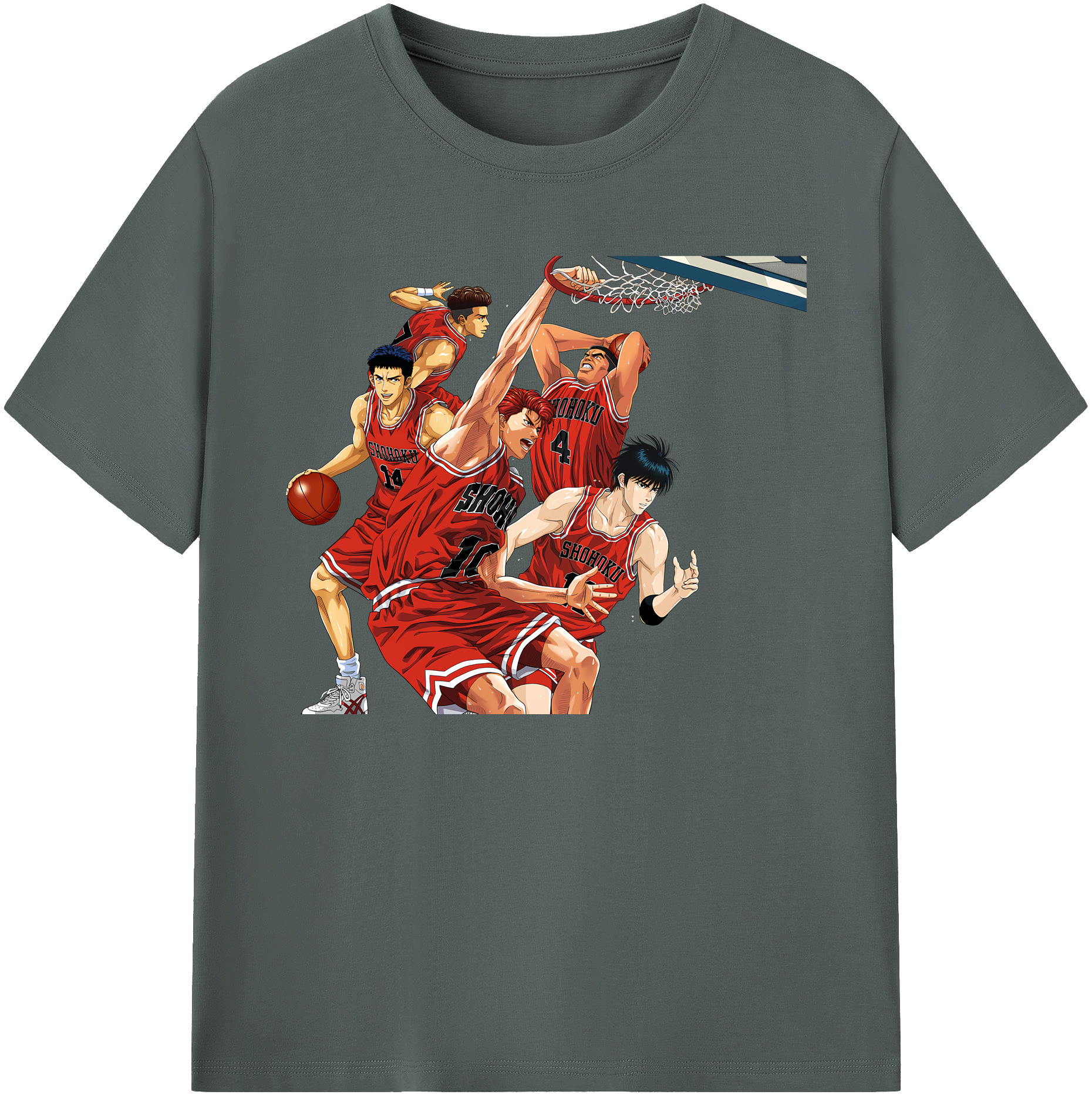 （画像用） SLAM DUNK／スラムダンク 綿100％ メンズ半袖Tシャツ｜肌触りやわらか＆通気性